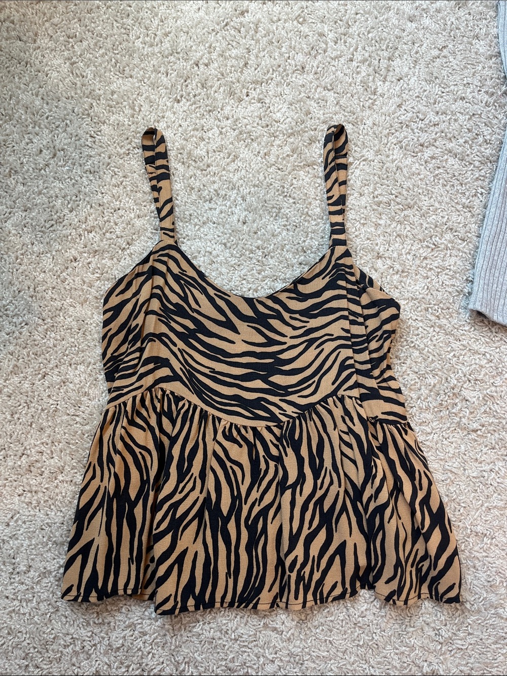 Hollister Black and Tan Baby Tank